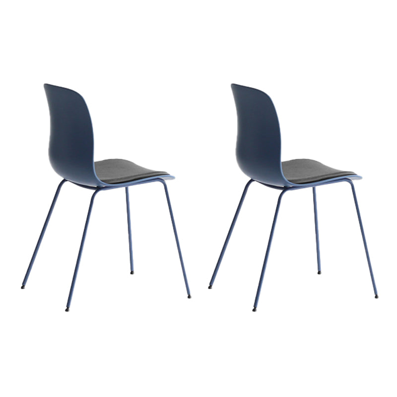Silla lateral de cafetería industrial, acabado mate, parte trasera sólida, silla de comedor