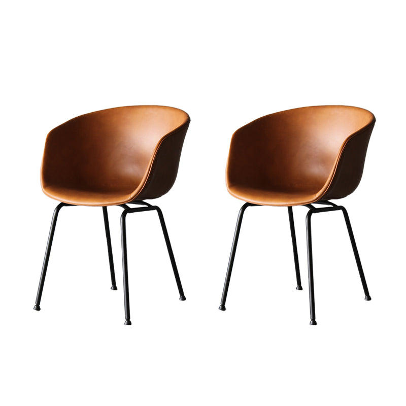 Sillón industrial para sala de reuniones con acabado mate y respaldo sólido (juego de 2)
