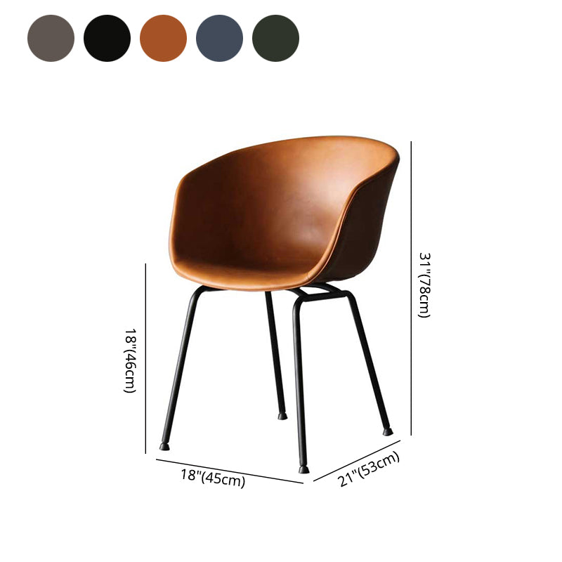 Sillón industrial para sala de reuniones con acabado mate y respaldo sólido (juego de 2)