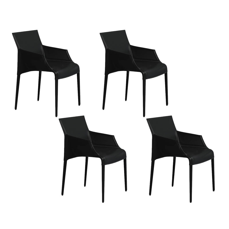 Silla de metal moderna para interiores y exteriores, silla de comedor con respaldo sólido y brazo