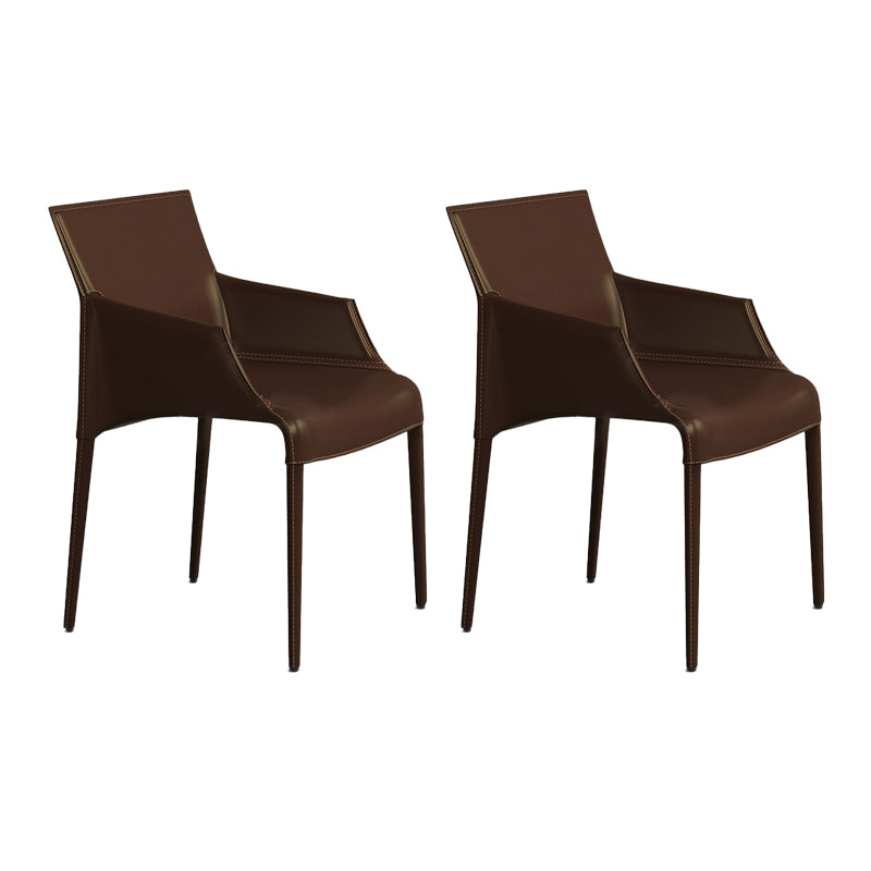 Silla de metal moderna para interiores y exteriores, silla de comedor con respaldo sólido y brazo