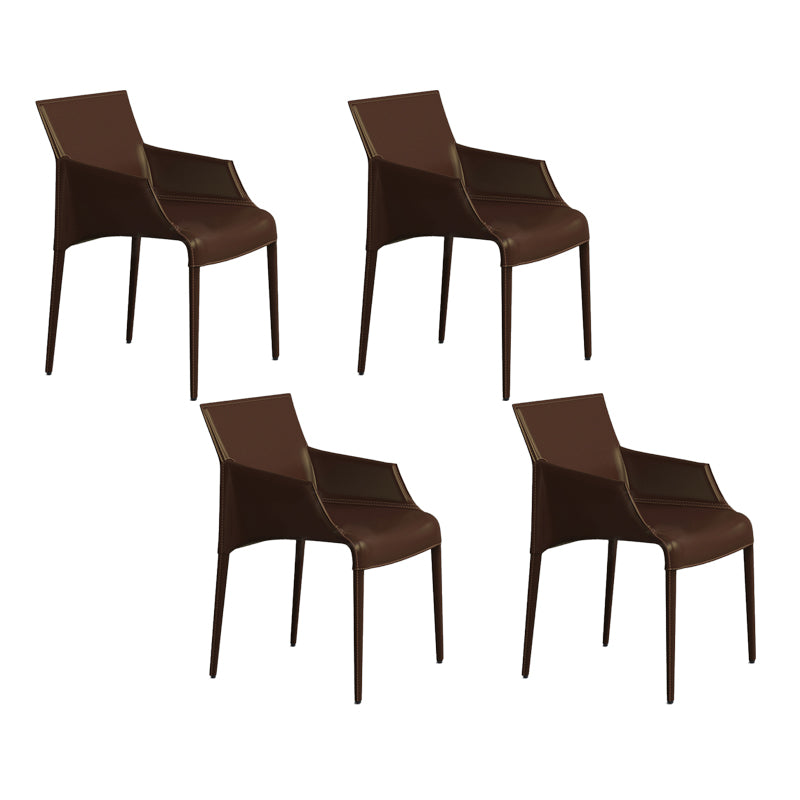 Silla de metal moderna para interiores y exteriores, silla de comedor con respaldo sólido y brazo