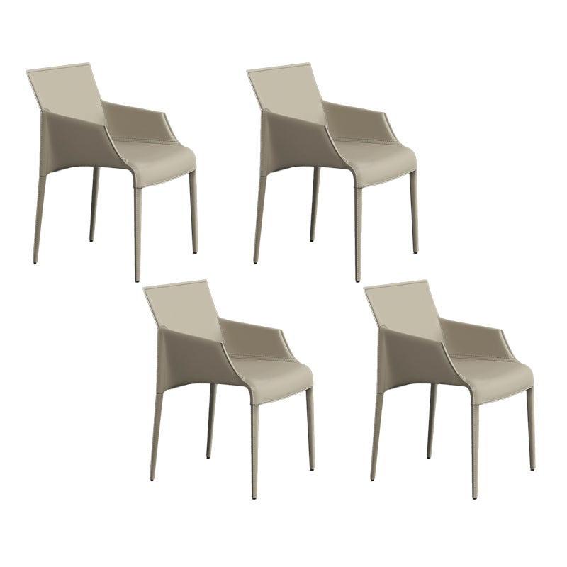 Silla de metal moderna para interiores y exteriores, silla de comedor con respaldo sólido y brazo