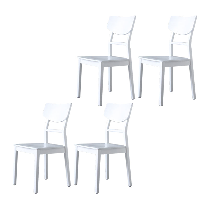 Silla auxiliar de madera para el hogar industrial, silla de comedor con respaldo de escalera (juego de 4)