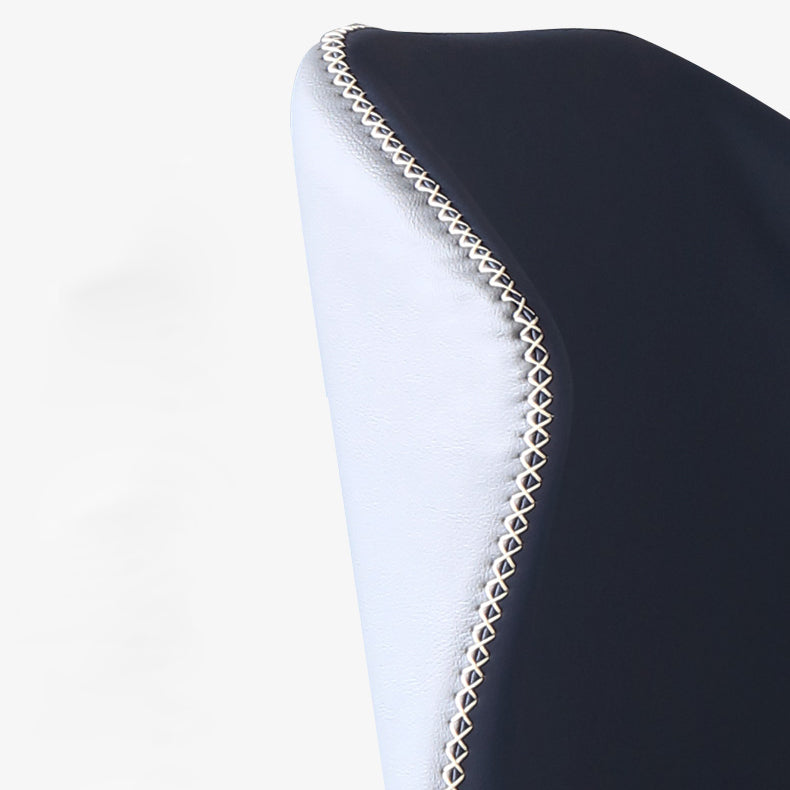 Silla de comedor moderna de piel sintética, sillas de comedor de metal para uso doméstico