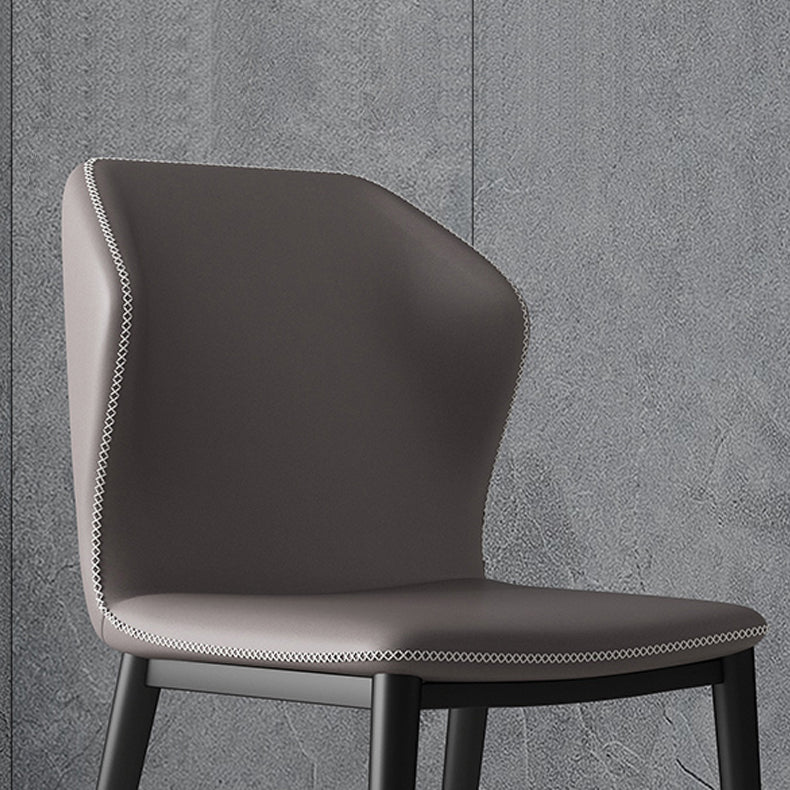 Sillas de comedor de metal industrial, silla lateral sin brazos para uso en restaurantes (juego de 2)