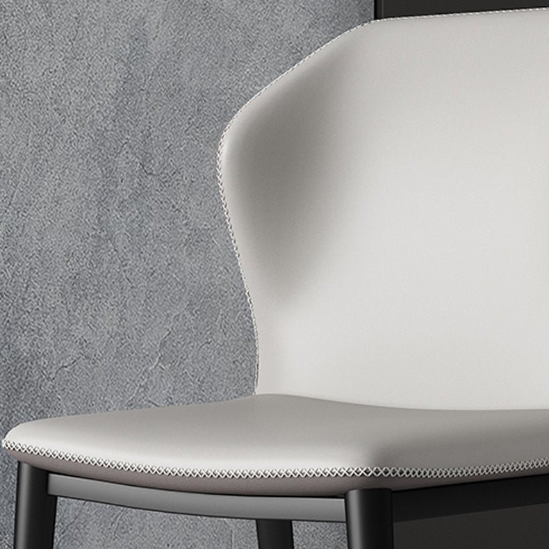 Sillas de comedor de metal industrial, silla lateral sin brazos para uso en restaurantes (juego de 2)