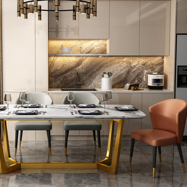Silla auxiliar escandinava de interior tapizada con respaldo de madera para comedor (juego de 2)