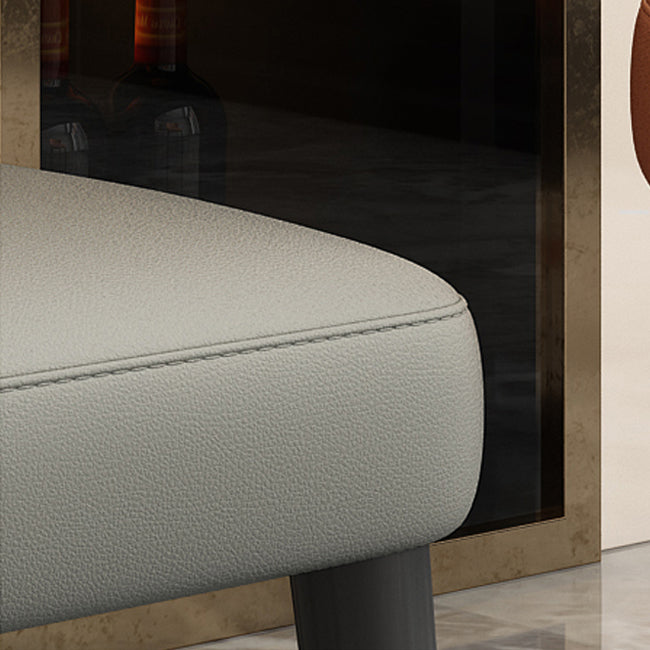Silla auxiliar escandinava de interior tapizada con respaldo de madera para comedor (juego de 2)