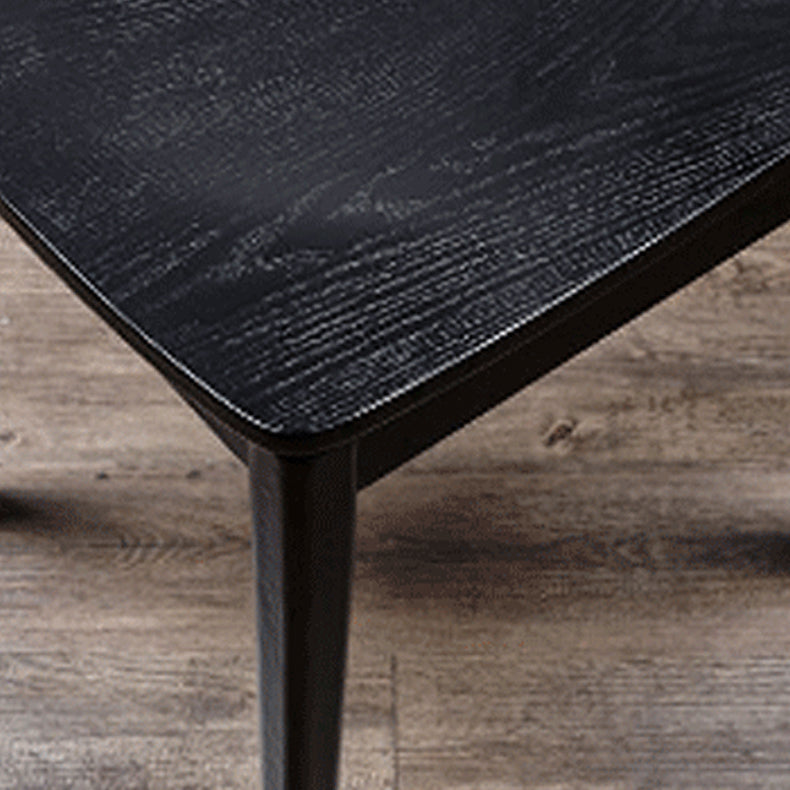 Silla lateral de madera para restaurante industrial, silla de comedor con respaldo de escalera (juego de 4)