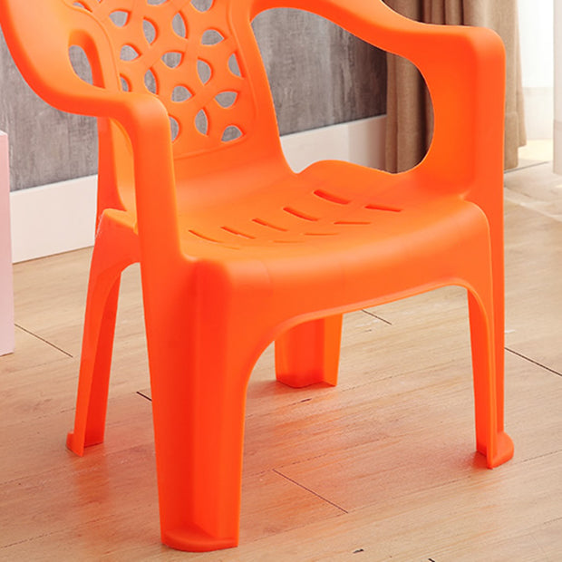 Sillón de comedor interior moderno, sillas de comedor apilables para el hogar de plástico