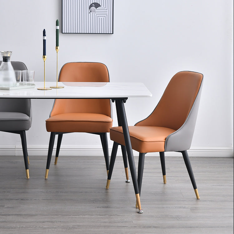 Sedia da ristorante imbottita glam sedia da pranzo con finitura opaca