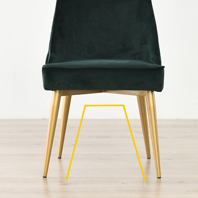 Sedia da ristorante imbottita glam sedia da pranzo con finitura opaca