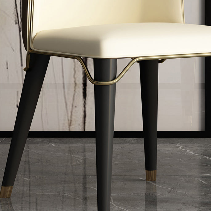 Sillas sin brazos de comedor de madera Glam, sillón con respaldo para uso en restaurantes