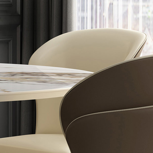 Sillas sin brazos de comedor de madera Glam, sillón con respaldo para uso en restaurantes