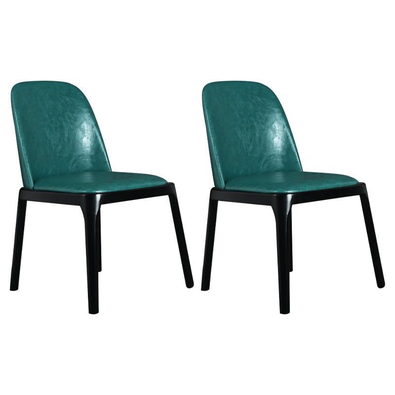 Chaise d'appoint en cuir industriel, finition mate, chaise de salle à manger Parsons