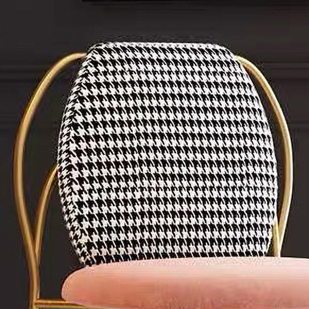 Glam – chaise d'appoint à dossier solide pour chambre à coucher, en velours, finition mate, avec pieds dorés