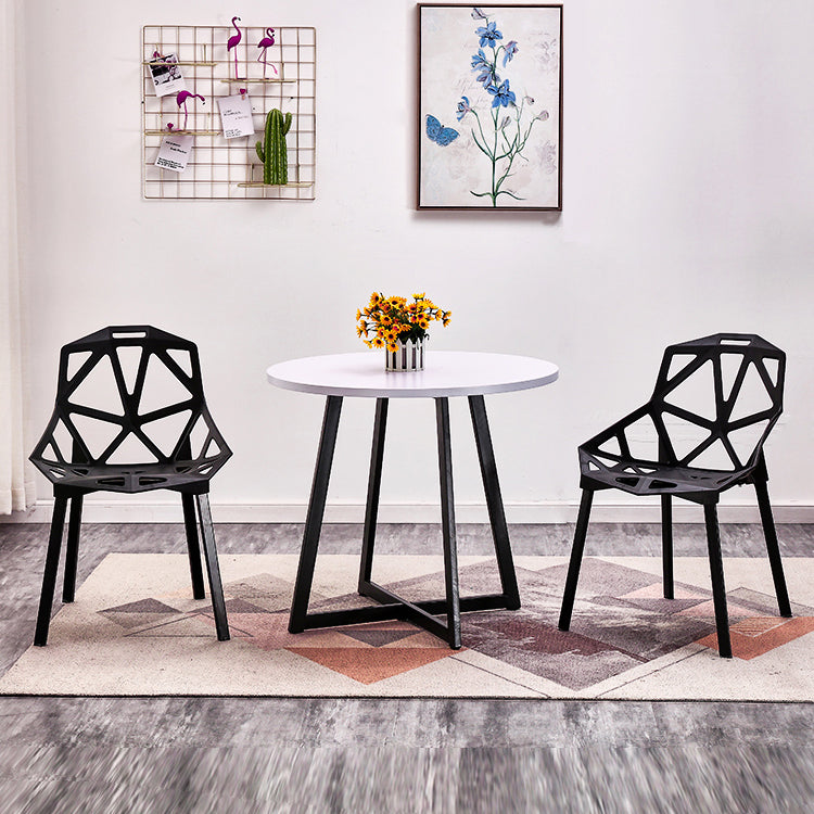 Metal Contemporary Dining Table Indoor Round Table for Kitchen