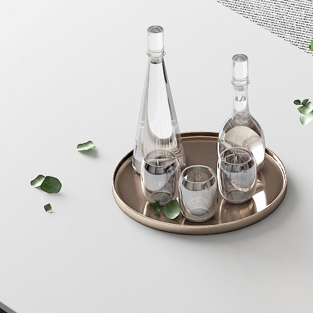 Sintered Stone Industrial Style Table 4 Legs Base Rectangle Dining Table for Home