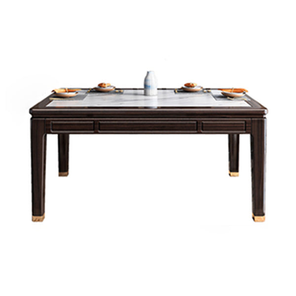 54.3 "L x 33.5" W x 29.5 "H Rectángulo 4 Piernas Mesa de lujo Fuera para comedor para comedor