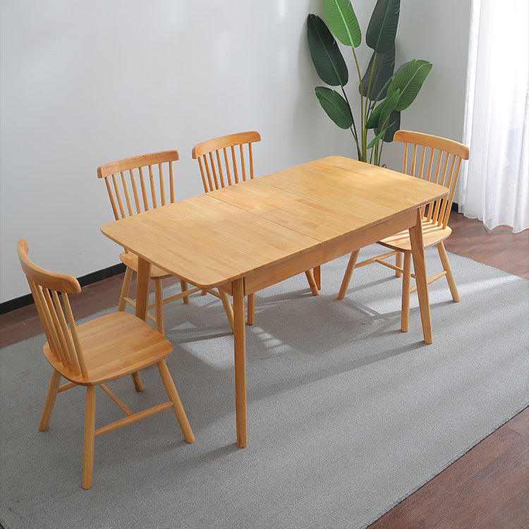 Moderner Stil eines Esstischs Rechteck fester Holz-Tropfen-Blatt-Tisch mit 4 Beinen