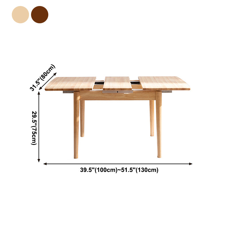 Moderner Stil eines Esstischs Rechteck fester Holz-Tropfen-Blatt-Tisch mit 4 Beinen