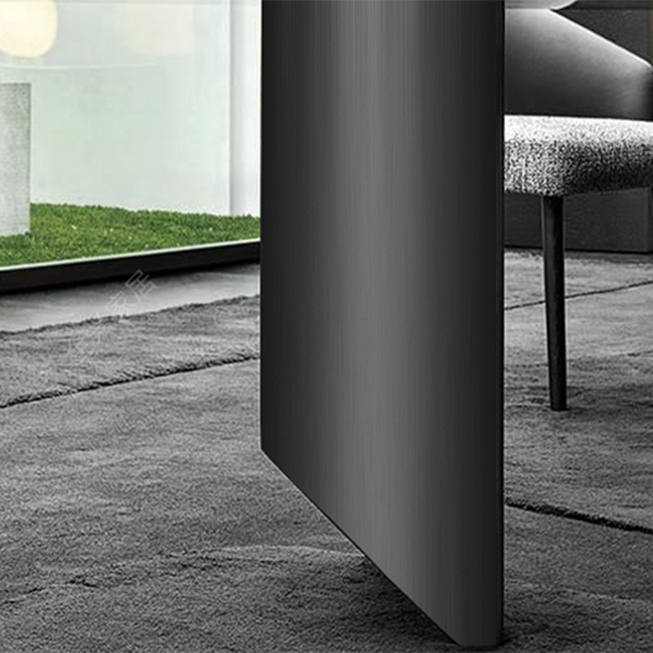 Metal Traditional Luxury Rectangle Table Sintered Stone Indoor Table for Kitchen