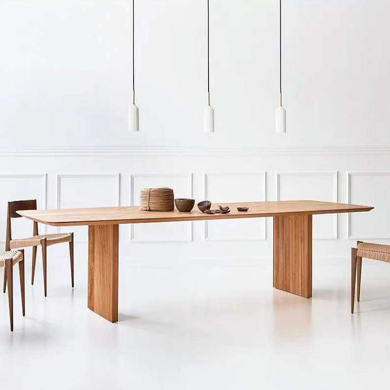 Mesa de madera contemporánea de madera maciza mesa de madera para comedor para comedor