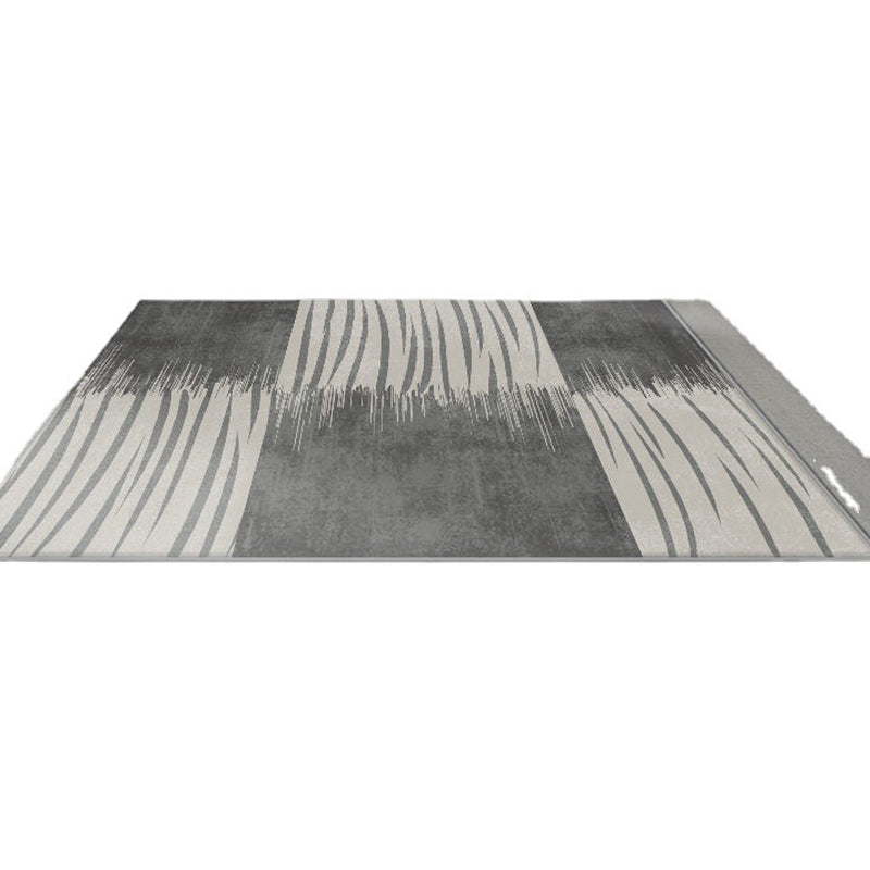 Area Rug Creative Minimalist Carpet Polyester Anti-Slip Backing Rug for Living Room
