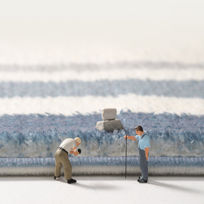 Pink Modern Rug Polyester Gradient Pattern Rug Washbale Rug for Home Decor