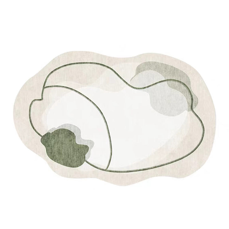 Alfombra casual de color marrón claro alfombra novedosa de poliéster alfombra lavable para sala de estar