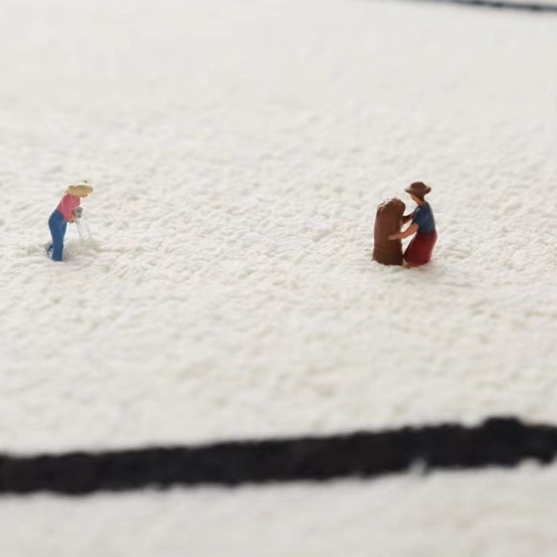 Alfombra casual de color marrón claro alfombra novedosa de poliéster alfombra lavable para sala de estar