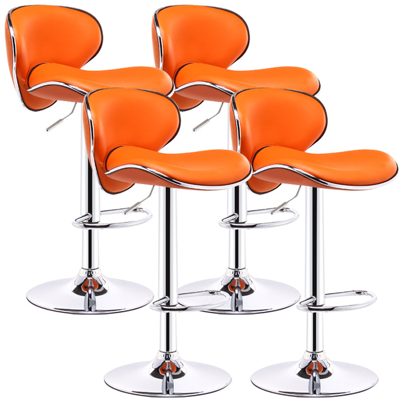 Indoor Nordic Bar Stool Adjustable Height Swivel Armless Stool