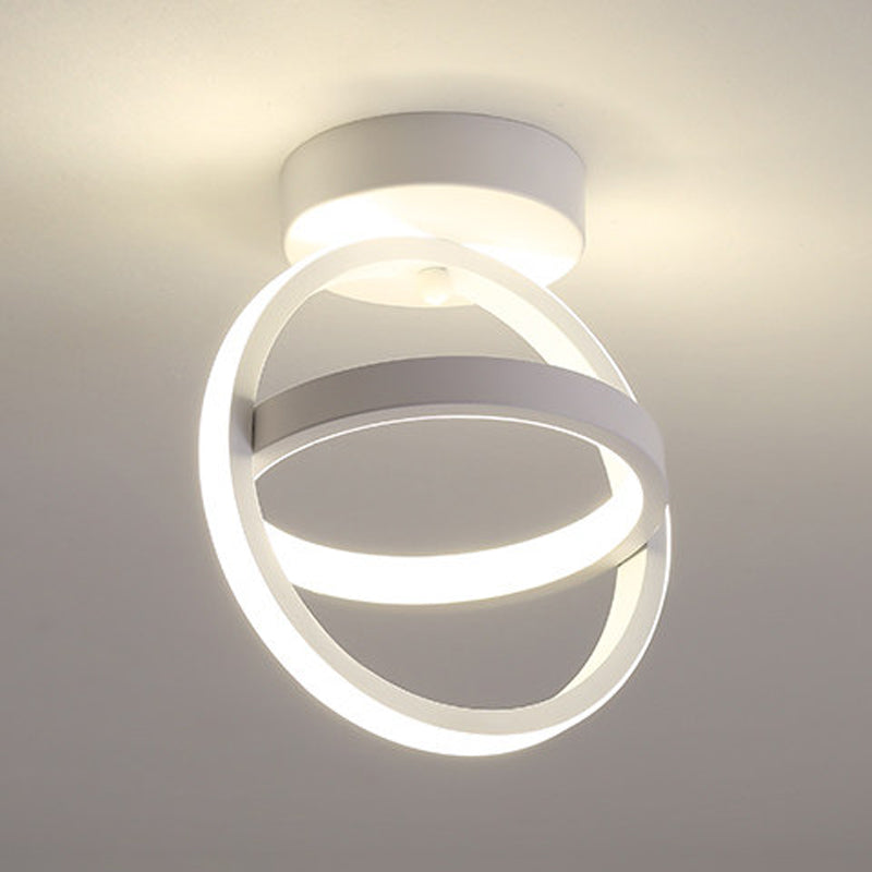 Plafonnier géométrique en métal, luminaire de Style simple à LED