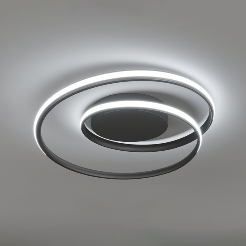 Contemporary Style Ceiling Lamp Metal LED Bedroom Flush Mount Ceiling Light