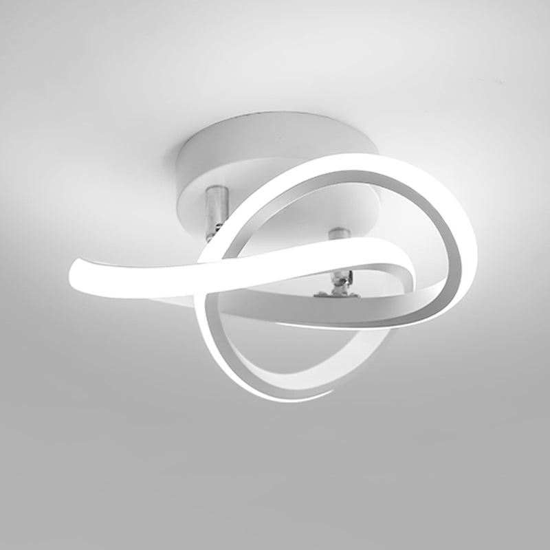 Lámpara de techo LED minimalista Lámpara de montaje en techo en espiral