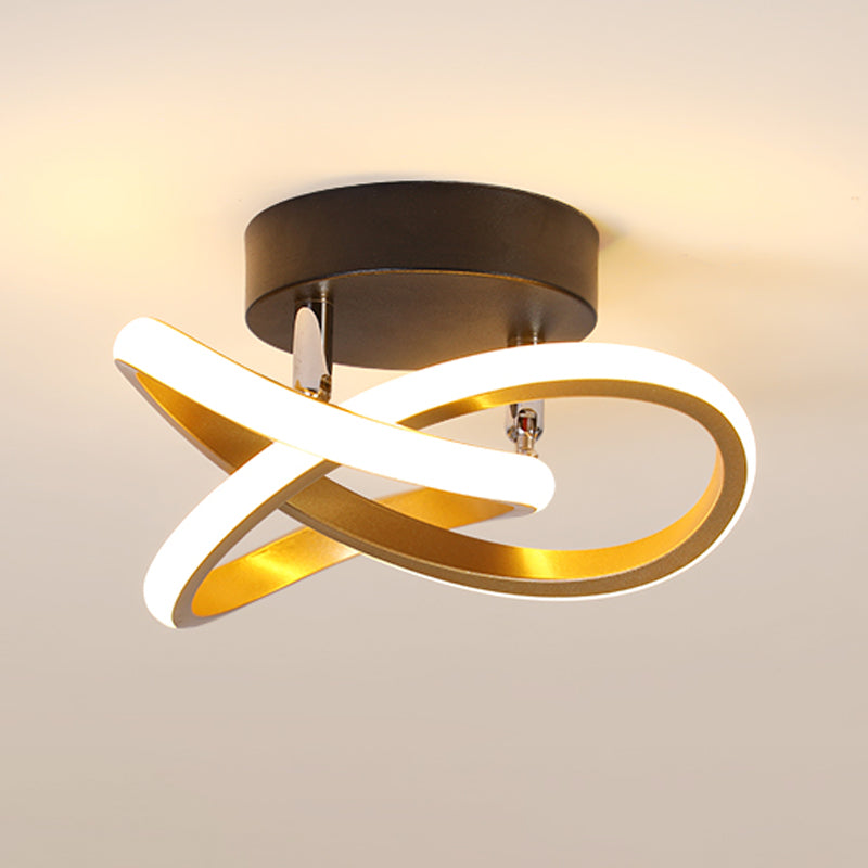 Lámpara de techo LED minimalista Lámpara de montaje en techo en espiral
