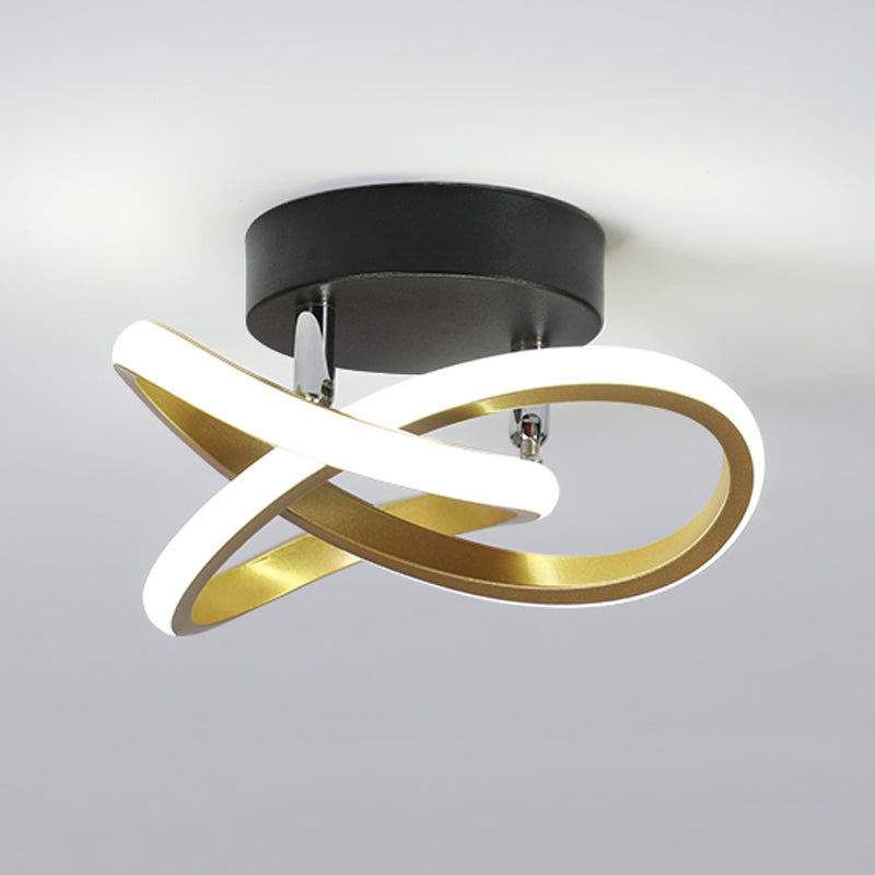 Lámpara de techo LED minimalista Lámpara de montaje en techo en espiral