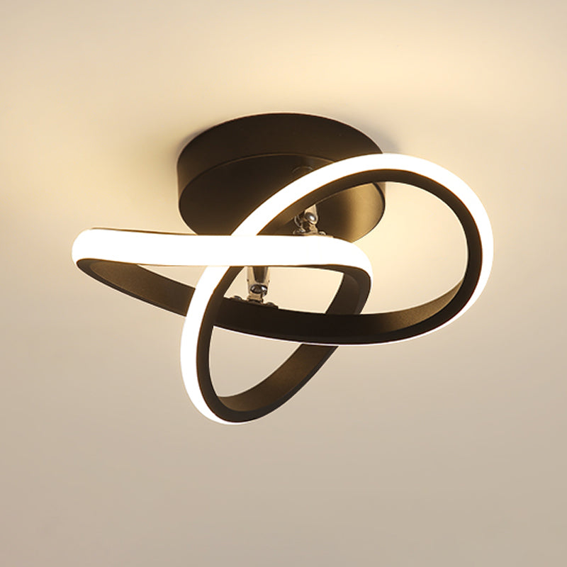 Lámpara de techo LED minimalista Lámpara de montaje en techo en espiral