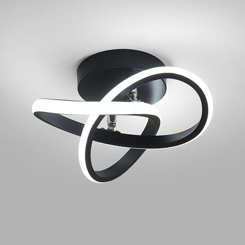 Lámpara de techo LED minimalista Lámpara de montaje en techo en espiral