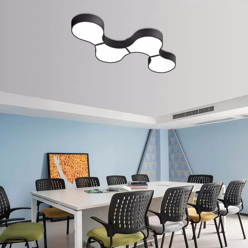 Metal and Acrylic Ceiling Mount Light Modern Style LED Ceiling Lamp for Living Room