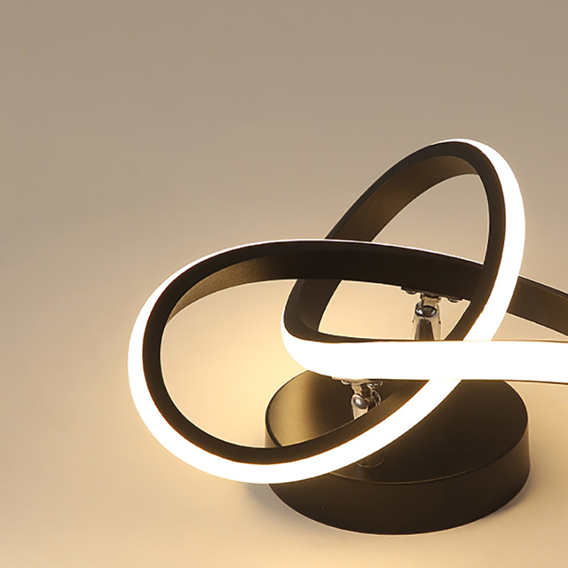 Lámpara de techo LED minimalista Lámpara de montaje en techo en espiral