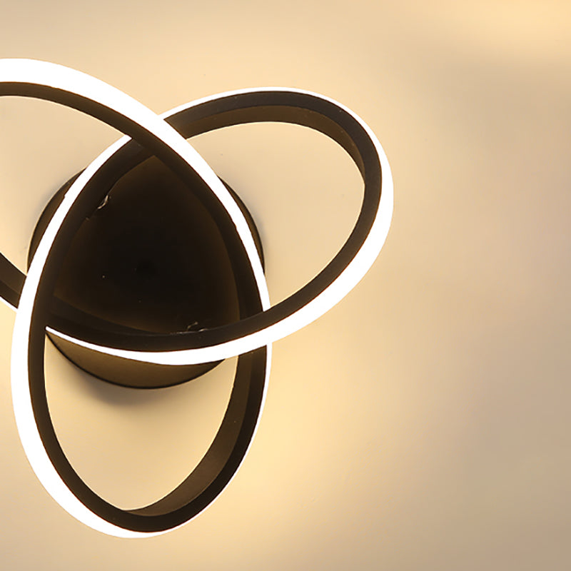Lámpara de techo LED minimalista Lámpara de montaje en techo en espiral