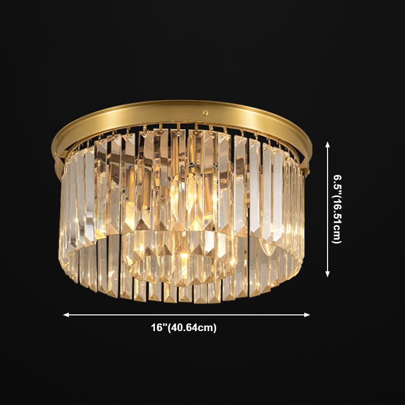 Illuminazione a soffitto in cristallo multitesta Plafoniere moderne da incasso