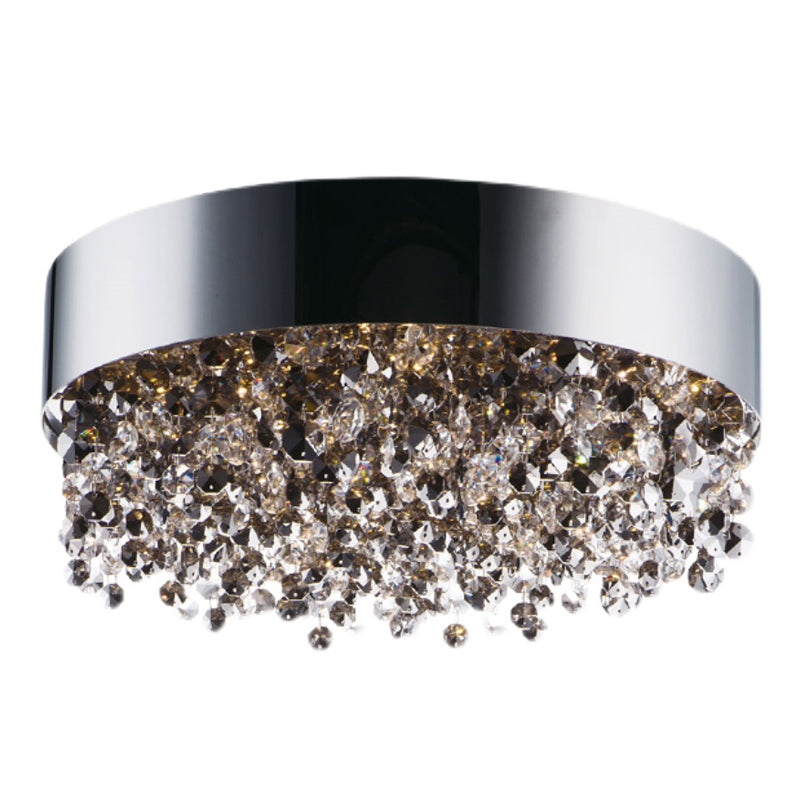 Gray Crystal Flush Mount Ceiling Lighting Modern Ceiling Mounted Lights