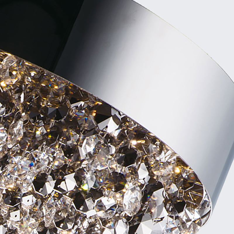 Luces montadas en el techo modernas de iluminación de techo de montaje empotrado de cristal gris