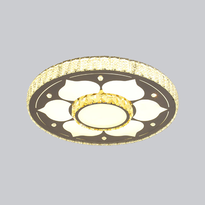 Plafoniere moderne da incasso Illuminazione a soffitto a LED in cristallo per soggiorno
