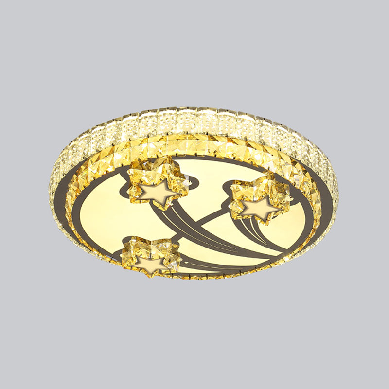 Plafoniere moderne da incasso Illuminazione a soffitto a LED in cristallo per soggiorno