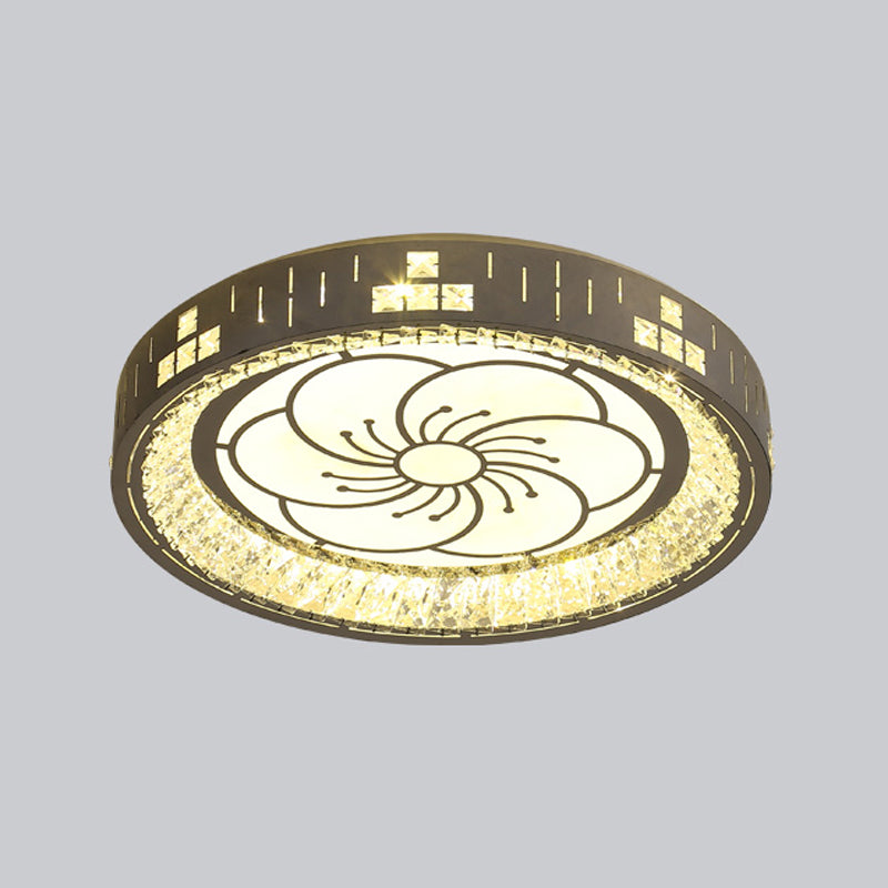 Plafoniere moderne da incasso Illuminazione a soffitto a LED in cristallo per soggiorno