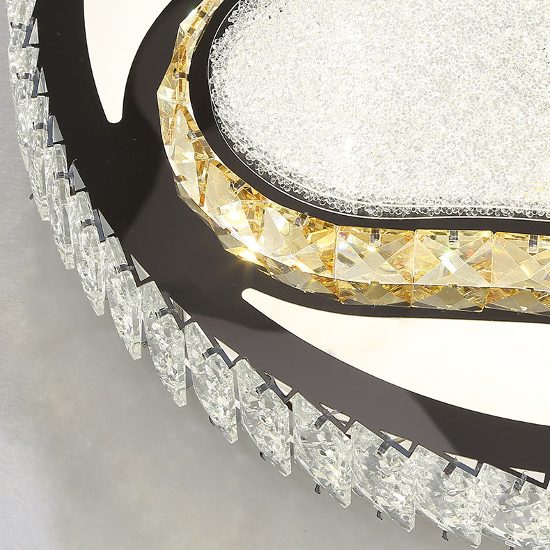 Plafoniere moderne da incasso Illuminazione a soffitto a LED in cristallo per soggiorno